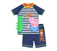 (3-4 Years, Blue/White/Orange) Peppa Pig Boys Roar! Swim Set