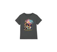 (3-4 Years, Charcoal) Aladdin Childrens/Kids Are Ready For Adventure Jasmine Abu Rajah Genie T-Shirt