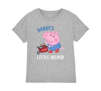 (3-4 Years, Heather Grey) Peppa Pig Childrens/Kids Daddy's Little Helper T-Shirt