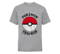 (3-4 Years, Heather Grey) Pokemon Childrens/Kids Pokeball T-Shirt