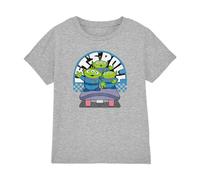 (3-4 Years, Heather Grey) Toy Story Boys Let's Roll Aliens Heather T-Shirt