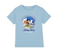 (3-4 Years, Light Blue) Disney Childrens/Kids Ski You Later! Mickey Mouse T-Shirt