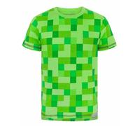(3-4 Years) Minecraft All Over Creeper Boy's T-Shirt