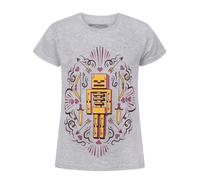 (3-4 Years) Minecraft Short Sleeved T-Shirt (Girls Grey)