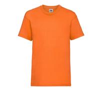 (3-4 Years, Orange) Fruit Of The Loom Childrens/Kids Value T-Shirt