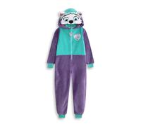 Paw Patrol Everest Girls Purple Teal Hooded Onesie | Long Sleeve Fleece Loungewear & Sleepwear for Kids | Cosy Pyjamas with Cartoon Character Merch - 3-4 Years