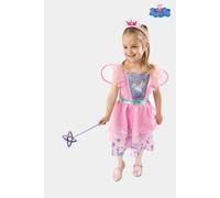 Blues Group Officially Licensed Peppa Pig Fairy Princess Dress With Tiara & Wand Girls Costume | Fancy Dress, Parties, and Role Play | Ages 3-4 |
