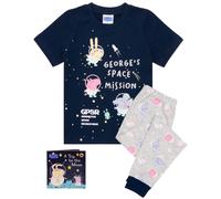 Short Sleeve Long Leg Pyjama Set Peppa Pig Blue 3-4 Years