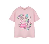 Peppa Pig Girls Pink Party Time Short Sleeved T-Shirt - 3-4 Years