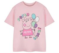 (3-4 Years, Pink) Peppa Pig Girls Party Time Short-Sleeved T-Shirt