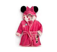 (3-4 Years, Rose Red Minnie) Kids Boys Girls Hooded Bathrobe Mickey Minnie Dressing Gown Sleepwear Nightwear Pajamas