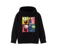 Spongebob Squarepants Pop Art Kids Black Hoodie | Add a Splash of Color to Your Child's Wardrobe with SpongeBob, Patrick, and Gary the Snail