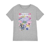 (3-4 Years, Sport Heather) Peppa Pig Childrens/Kids Dance Party T-Shirt