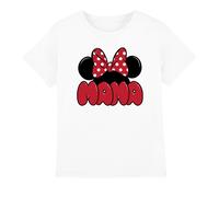 (3-4 Years, White) Disney Childrens/Kids Ears For Mama Minnie Mouse Mothers Day T-Shirt