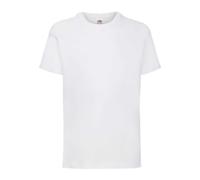 (3-4 Years, White) Fruit of the Loom Childrens/Kids Valueweight T-Shirt