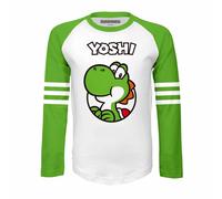 (3-4 Years, White) Super Mario Childrens/Kids Yoshi Since 1990 Long-Sleeved T-Shirt