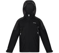 (3-4 Yrs, Black Ash) Regatta Kids Hurdle IV Waterproof Insulated Warm Hooded Jacket Coat