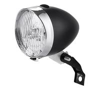 3.43" LED Bicycle Front Light | Waterproof Bright Headlight for Cycling | Vintage Lamp for Scooter and Bike | Night Safety for Men, Women and Children, multi-coloured, Black, Please refer to