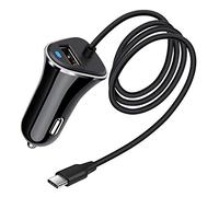 3.4A Car Charger Adapter for Samsung Galaxy Z Flip Fold2 5G A42 A21 S20 FE 5G M51 S10 S9 Plus,Note20 10/9/8,A50 A51 A70 A71,LG Stylo 6/5,Moto G8 G7,Oneplus,USB C Car Plug with 3ft Type C Charger Cable