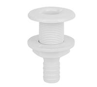 3/4in Deck Drain Marine Thru Hull Exhaust Fittings,Plastic Marine Thru Exhaust Fittings Through Contion Boat Outlet Plug Hose White through hull bie boat skin fitting fittingor
