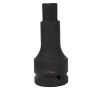3/4in Impact Bit Socket, Screwdriver Bit Socket, Explosion - Proof Chrome Molybdenum Socket with Anti - Bolting Hole for Air Impact Wrench, Metric H12 H14 H17 H19 Sizes (3/4 inch Screwdriver Socket