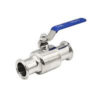 3/4inch 19mm 1inch 25mm 32mm 304 Stainless Steel Ball Valve 2Way 1.5inch Tri Clamp Ferrule Type(OD 19mm)