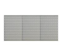 3/4x Wall-mounted Peg Boards Steel Tool Storage Panel Holder Organiser vidaXL