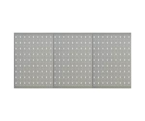 3/4x Wall-mounted Peg Boards Steel Tool Storage Panel Holder Organiser vidaXL