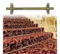 3 5 10 15 16 Pcs Carpet Rods for Stair Runners with Brackets & Screws, Brass Bars for Fixed Stair Carpet, Decorative Staircase Runner Rods for Hotels/Party Spots(Set of 5,75cm/30")