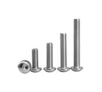3/5/10/15/20/30/50/100/200pcs M2 .5 M3 M4 M5 M6 M8 M10 M12 ISO7380 Stainless Steel Hex Screw Hexagonal 304 SS Socket Allen Bolt Thread Machine Metal Screws(22mm,M4 (30Pcs))