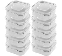 3/5/10PC Small Food Preservation Boxes Refrigerator Frozen Meat Vegetable Fresh-Keeping Box Transparent Kitchen Sealed Storage Box(10PCS-350ml)