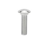 3/5/10pcs M4 M5 M6 Large Head Carriage Bolts 304 Stainless Steel Half Round Square Neck Screws(M4-10pcs,10mm)