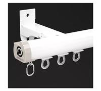 3.5 2.5 4.5 6.5m Long White Curtain Rail for Bay Window, Ceiling Or Wall Mounting Sliding Curtain Track System Privacy Room Partition Pole, Heavy Duty Room Divider Rod (Color : Wall Mount, Size : 3m
