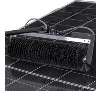 3.5/5.5/7.5M Solar Panel Cleaning Kit, 180° Automatic Rotary Brush with Aluminum Telescopic Extension Pole, Water Fed for Roof Panels, Windows & Siding 7.5m/24ft