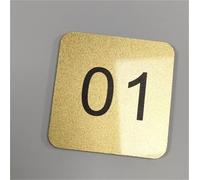 3.5 5 6 8 9 12 Cm Length Acrylic Square Locker Number, Acrylic Numeric Square Display Number Plate, Locker Cabinet Numeric Signage Tags Labels(1-90/L W 8cm x 8cm)
