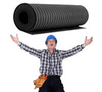 3 5 6 8 10 MM Thick High Voltage Insulation Rubber Pads, Industrial Shock-Absorbing and Buffering Safety Flooring Mat, Electrical Safety Equipment(Black LxT,19'x1/5"(5.8mx6mm))
