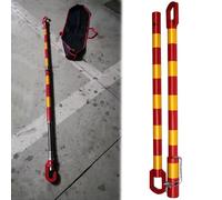 3 5 6 8 20 30 50 Tons Universal Tow Pole, Heavy Duty Towing Bar & Towbar Hitch with Shock Spring for Rv/Trailer/Camper, Anti-tailgating(Load 30t)