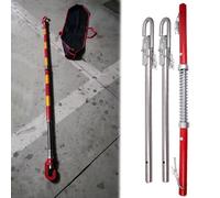 3 5 6 8 20 30 50 Tons Universal Tow Pole, Heavy Duty Towing Bar & Towbar Hitch with Shock Spring for Rv/Trailer/Camper, Anti-tailgating(Load 3t)