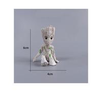 (3) 5-6Cm Tree Man Groot Guardians of The Galaxy Avengers Anime Mini Toys Action Figure Sitting Groot kids