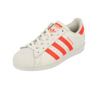 adidas Originals Superstar Junior Trainers Sneakers (UK 3.5 US 4 EU 36, White red White FW3978)