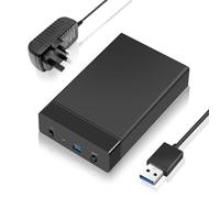 3.5 Hard Drive Enclosure - ARCELI 5Gbps USB 3.0 to SATA External Hard Drive for 2.5 3.5 inch SSD HDD Enclosure up to 16TB with DC Power Adapter, Support UASP, Ultimate Heat Dissipation