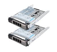 3.5" Hard Drive Tray Caddy with 2.5" Drive Adapter Compatible with Dell PowerEdge Servers R430 T430 R530 T630 R730 R930 R420 T420 R520 T620 R720 R410 R415 T410 5510 R515 T610 R710 T710, 2 PACK