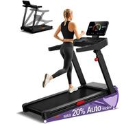 3.5 HP Treadmills for Home with Auto 20% Incline, 14KM/H Foldable Treadmill | 180KG Weight Capacity, 108x40cm Large Running Belt, LED Touch Screen, 12 built-in professional programs, <45 dB Low Noise