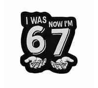3.5'' I was Six Now I'm Seven 67 Memes Embroidered Iron on Patch