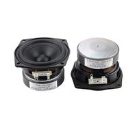3.5 inch 90mm Speaker Midrange Woofer Full range Hifi Horn Mid-bass Composite Cone Rubber edge 6OHM 20W 2PCS