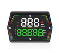 3 5 Inch Car Speed Monitor HUD with Fatigue Driving Reminder and Satellite Count for Safer Journeys