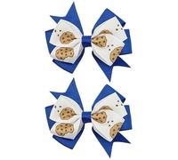 3.5 Inch Chocolate Cookie Hair Clips Monster Costume Blue Hair Accessories Halloween Birthday Party