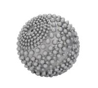 3.5 Inch Grey PVC Massage Ball with Soft Spikes - Portable Muscle Relief, Trigger Point Therapy, Deep Tissue, Myofascial Release, Yoga & Fitness Recovery