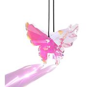 3.5 Inch Hanging Butterfly Prism Sun Catchers with 12 Facet Crystal Glass Lead-Free Stained Glass Rainbow Maker for Windows, Garden, Home Decor