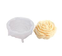 3.5 Inch Peony Silicone Mold, Flower Candle Molds, Soap Soy Wax DIY Handcraft Accessory, Epoxy Resin Mold for Party Home Wedding Decoration